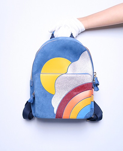 Silver Cloud Mini Backpack, front view